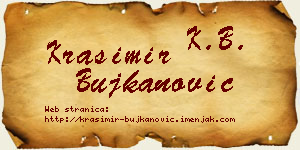 Krasimir Bujkanović vizit kartica
